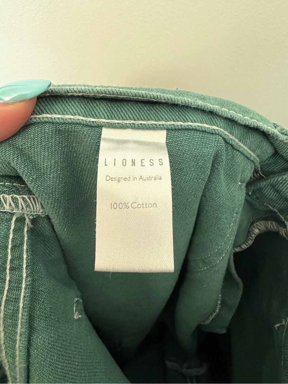 Lioness Miami Vice Pants Forest Green M - Picture 5 of 6